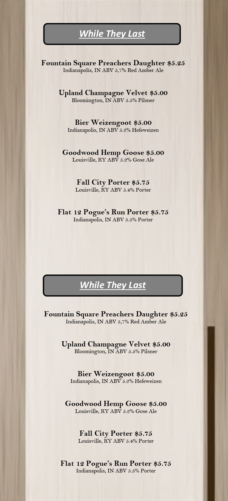 The Bar Fireside Bar & Grill